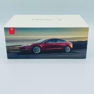 Tesla Model 3 Red Sedan Display Box